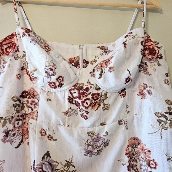 Brook Collection x H&M Floral Summer Bustier Mini Casual Women's  Dress Size XL. - Picture 10 of 16
